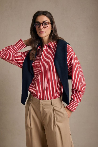 Resim Defacto Kadın Uzun Kol Gömlek G7779AX/RD70