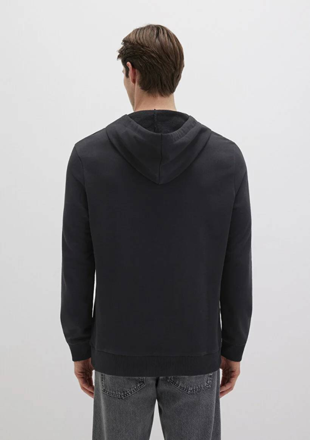 Resim Mavi Logo Kapüşonlu Erkek Sweat M065606-900