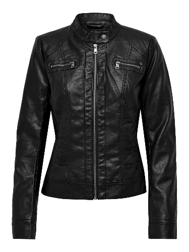 Resim Only Onlbandit Faux Leather Biker Otw Noos Kadın Deri Mont ve Ceket 15081400