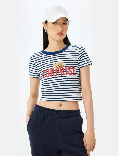 Resim Koton Kadın T-shirt 5SAL10120IK