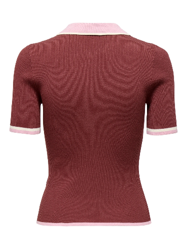 Resim Only Onlmeddı Ss Contrast Polo Cc Knt Kadın T-Shirt 15363165