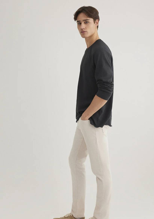 Resim Mavi Uzun Kol Erkek Sweat M0612510-70092