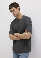 Resim Mavi Erkek T-shirt M0611924-70092