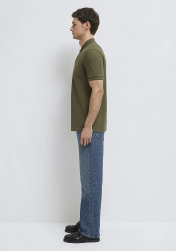 Resim Mavi Polo Yaka Erkek T-shirt M064946-71543