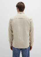 Resim Mavi Uzun Kol Erkek Gömlek M0211641-70039