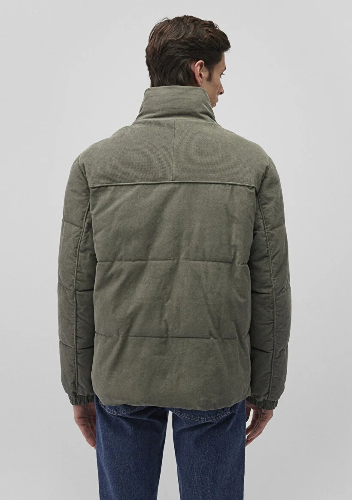 Resim Mavi Dik Yaka Erkek Mont M0110476-85485