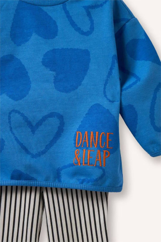 Resim Defacto Kız Bebek Sweat Takım H1240A5/BE277