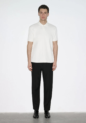 Resim Mavi Polo Yaka Erkek T-shirt M0613126-70057