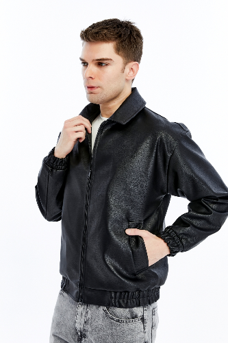 Resim Trender Erkek Deri Mont ve Ceket