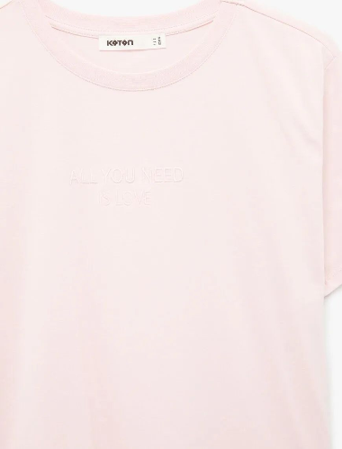 Resim Koton Kadın T-shirt 6SAK50057EK