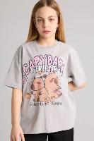 Resim Defacto Kız Çocuk T-shirt G8201A8/GR451