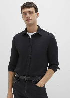 Resim Mavi Uzun Kol Erkek Gömlek M0210294-900