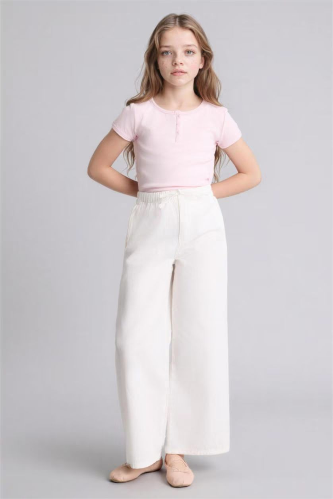 Resim Defacto Kız Çocuk Kanvas Pantolon G0604A8/WT34