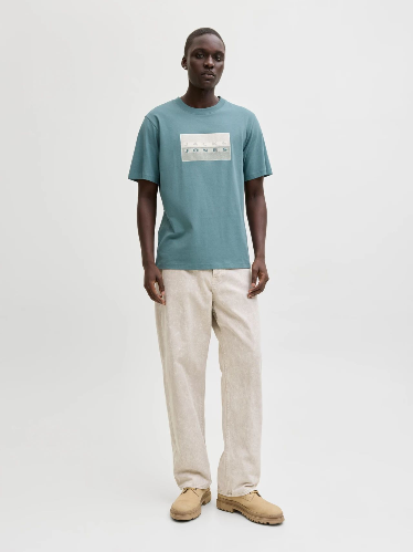 Resim Jack & Jones Jcofusıon Dots Prınt Tee Ss Crew Sn Erkek T-Shirt 12289863