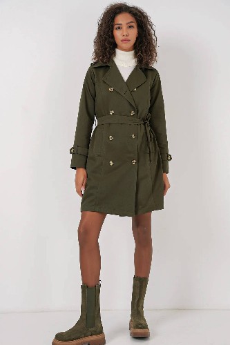 Resim Yenikoza Kadın Pardesü  Trençkot