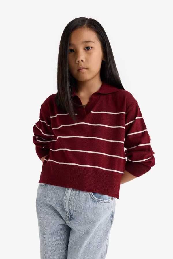 Resim Defacto Kız Çocuk  Kazak E7737A8/BR205