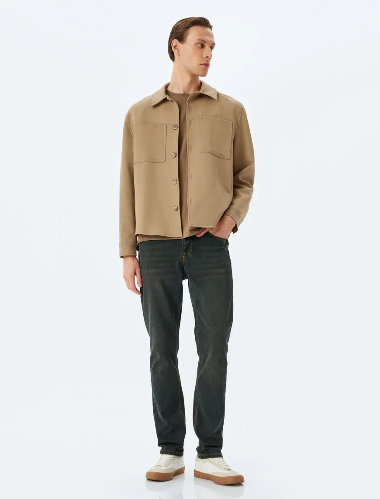 Resim Koton Brad Slim Erkek Jean Pantolon 5Sam40053Id