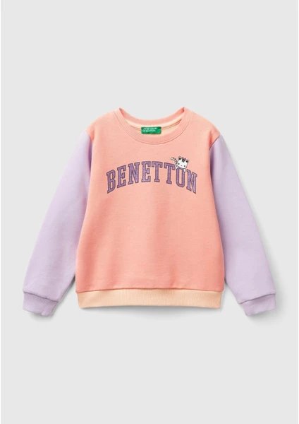 Resim Benetton Kız Bebek Sweat 3J70G503U-25K