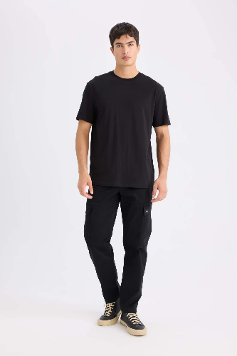Resim Defacto Erkek  T-shirt V7699AZ/BK81