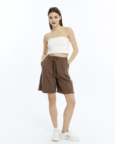 Resim Yenikoza Kadın Kot&Kanvas Şort