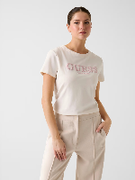 Resim Guess Athleisure  Kadın  T-shirt V6RI11J1314-G012 Gıudıtta Cn Ss T-Shırt