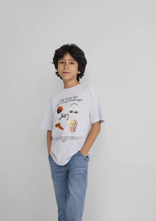 Resim Mavi Urban Racer Erkek Çocuk T-shirt M6610364-70057