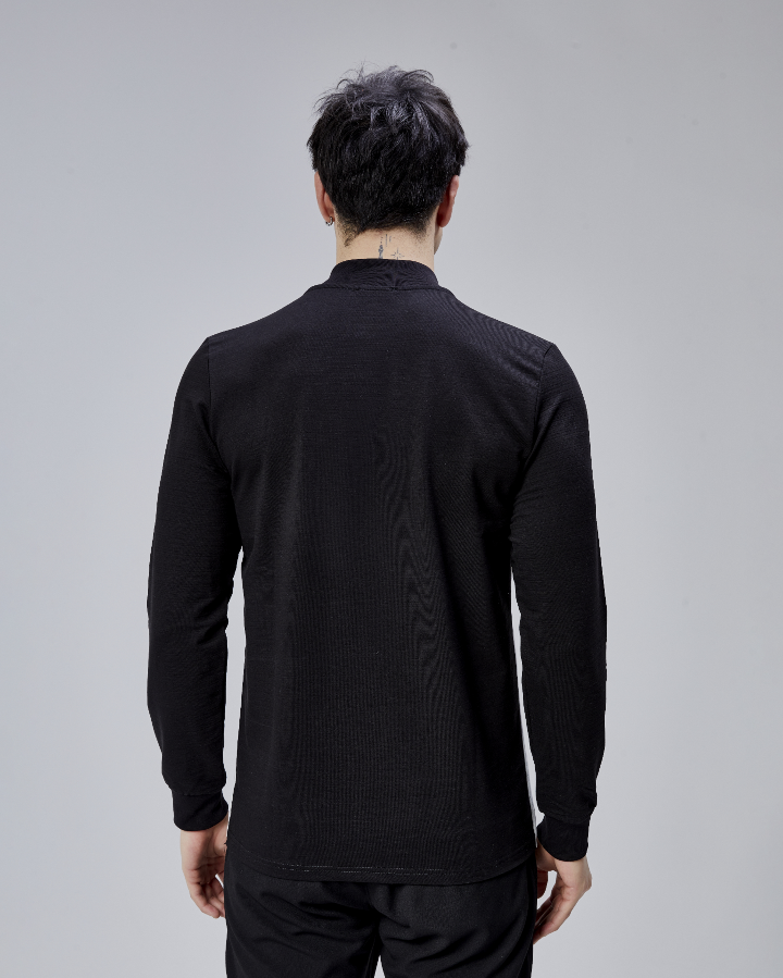 Resim Paul&More Erkek Sweat Be Afraid  Baskı Parçalı Yarım Fermuarlı