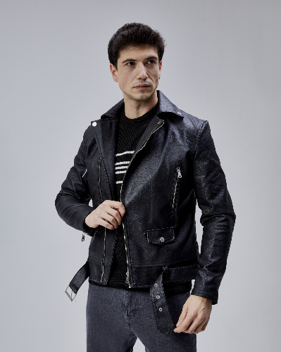 Resim Yenikoza Erkek Deri Mont ve Ceket