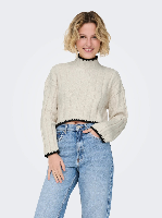 Resim Only Onlchick Stitch Ls Highneck Knt Noos Kadın Kazak 15329963