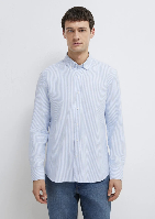 Resim Mavi Erkek Uzun Kol Gömlek M0211916-91471