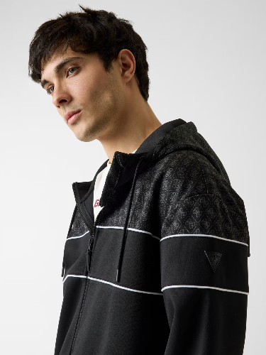 Resim Guess Athleisure  Erkek  Sweat Z6RQ13KD472-FJAX Anokı 4G Zıp Hoodıe Sweatshırt