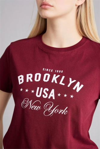 Resim Defacto Kadın T-shirt H1409AX/BR115