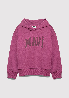 Resim Mavi Logo Baskılı Kız Çocuk Sweat M7S10147-70651
