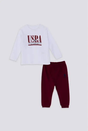 Resim U.S. Polo Assn Kids Erkek Bebek Sweat Takım USB2475