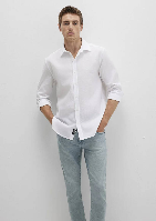 Resim Mavi Uzun Kol Erkek Gömlek M0211656-620