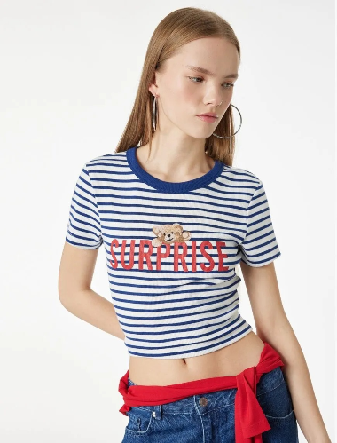 Resim Koton Kadın T-shirt 6SAL10093IK