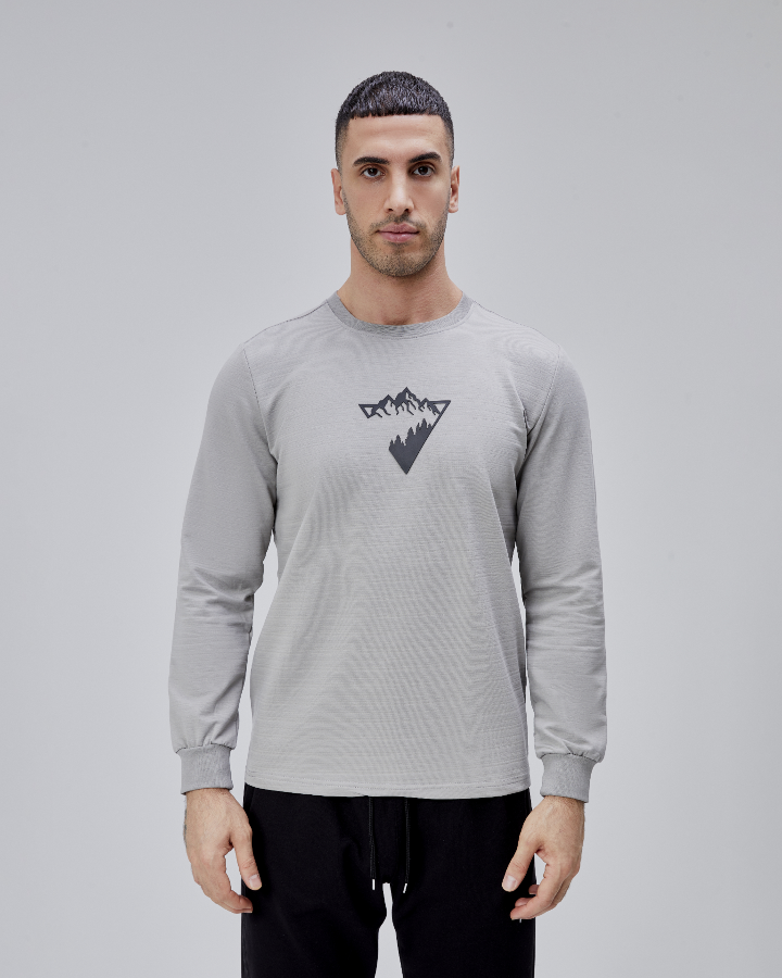 Resim Paul&More Erkek Sweat Manzara Baskı O Yaka