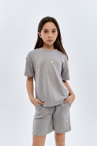 Resim Yenikoza Kız Çocuk Şort Takım