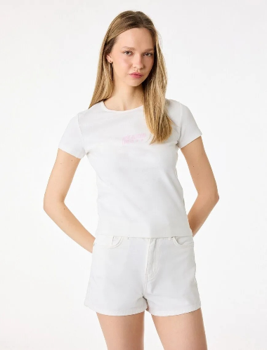 Resim Koton Kadın T-shirt 6SAL10551IK
