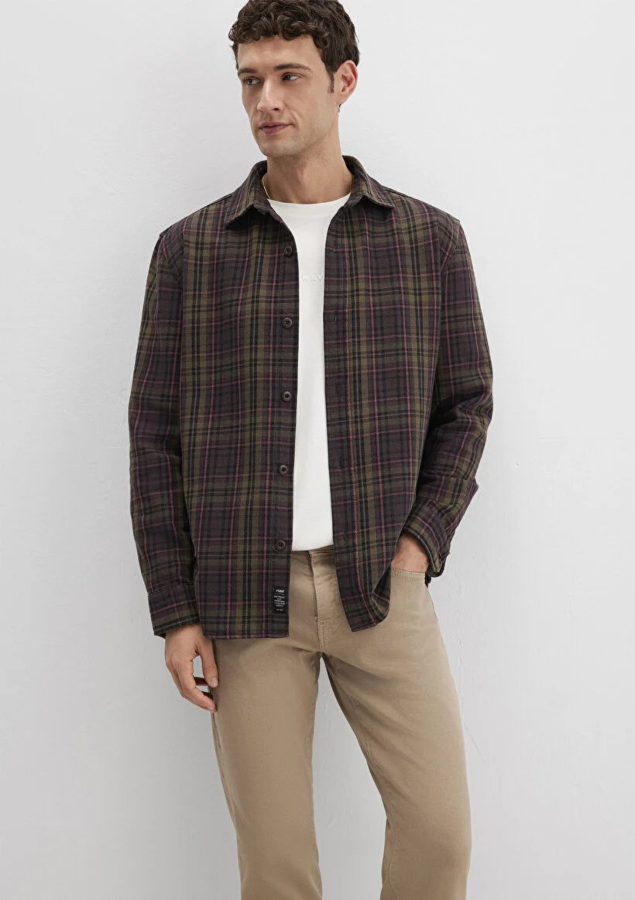 Resim Mavi Erkek Uzun Kol Gömlek M0211818-91371