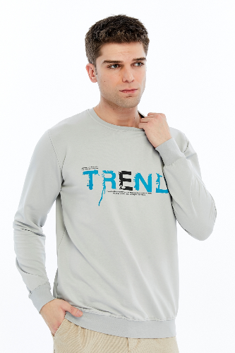 Resim Paul&More Erkek Sweat Trend Baskı 0 Yaka 2 İp