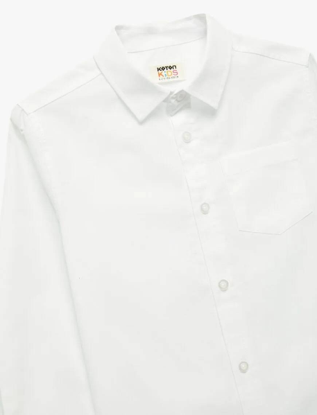 Resim Koton Erkek Çocuk Uzun Kol Gömlek 6WKB60006TW