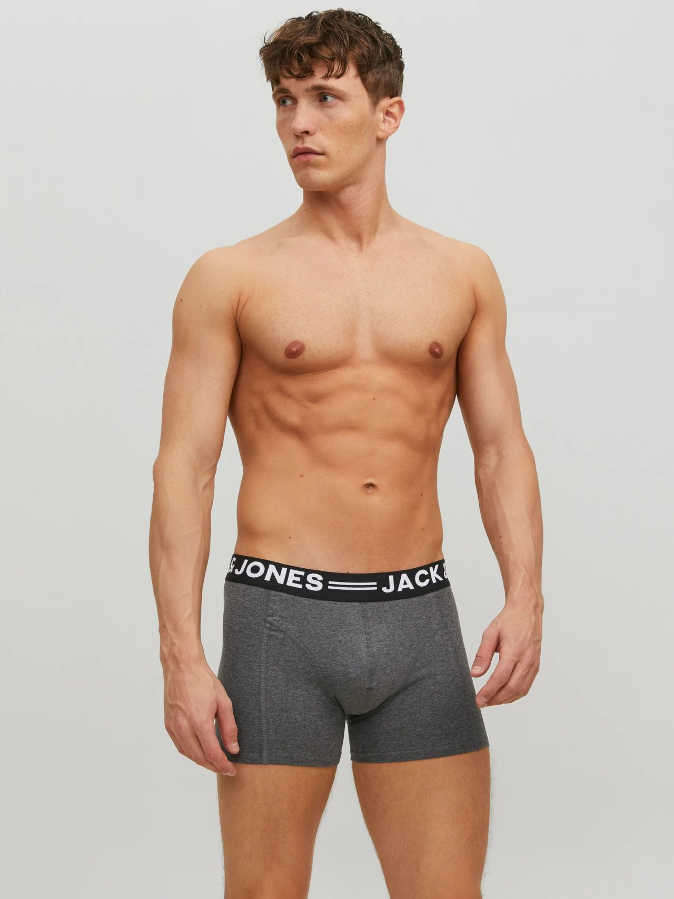 Resim Jack & Jones Jacaıden Solıd Trunks 3 Pack Sn Erkek Boxer&Külot 12113943