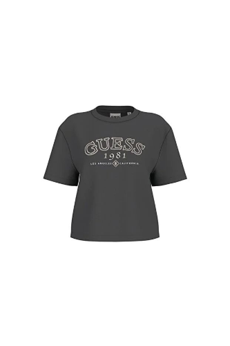 Resim Guess Athleisure  Kadın  T-shirt V6GI04K2965-JBLK Arıanna Ss Cn Boxy T-Shırt
