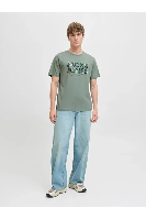 Resim Jack & Jones Jjgeplas Tee Ss Crew Neck Ln Erkek T-shirt 12278523