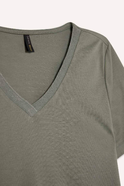 Resim Defacto Kadın Kısa Kol T-shirt K5057AZ/GN1102