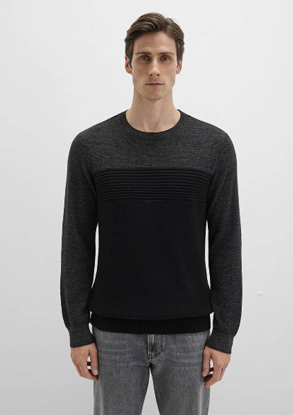 Resim Mavi Erkek Kazak M070377-900