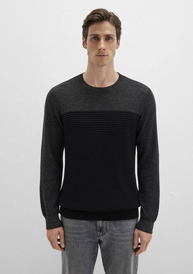 Resim Mavi Erkek Kazak M070377-900