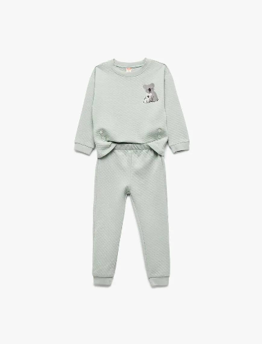 Resim Koton Erkek Bebek Sweat Takım 6WMB10195TK