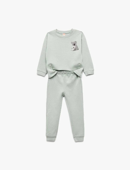Resim Koton Erkek Bebek Sweat Takım 6WMB10195TK